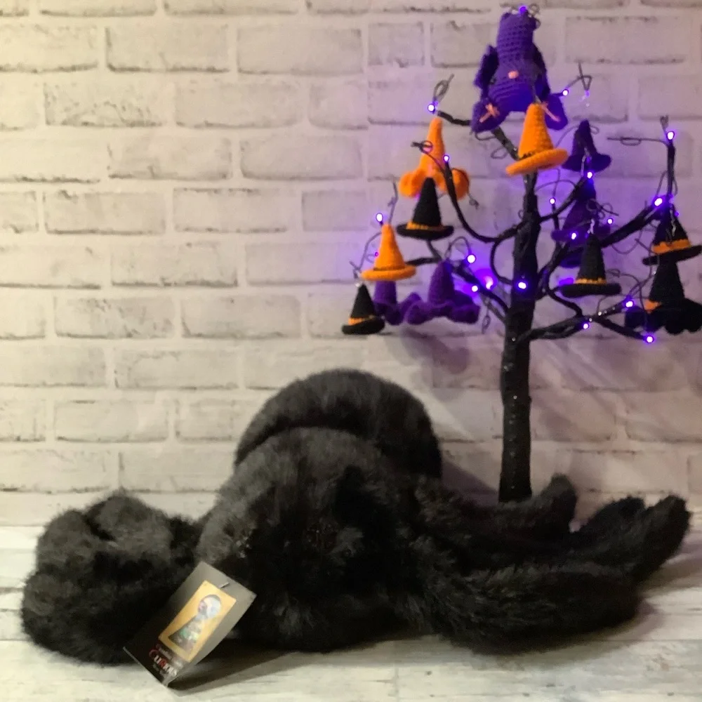 Cynthia Rowley Faux Fur Spider Shaped Halloween Pillow